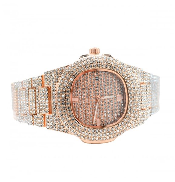 Ceas dama fashion cristale rose gold